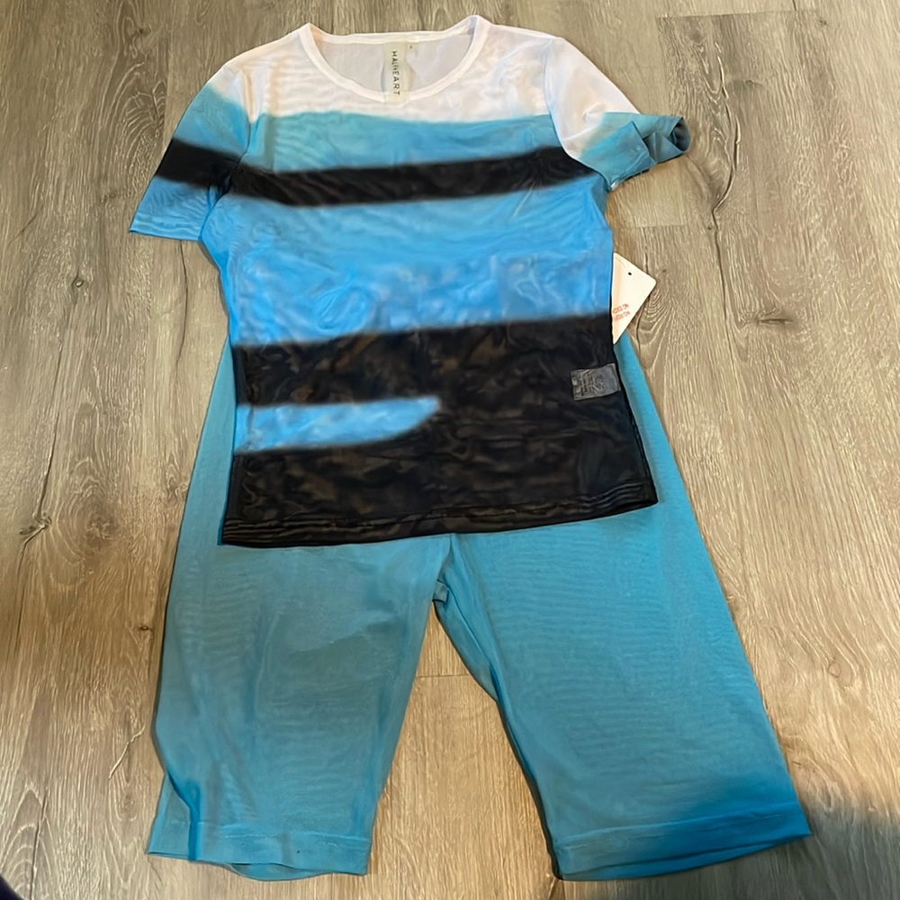 2 Piece See thru MESH Set size S